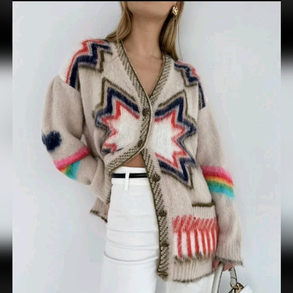 Commense Caesars Palace Sweater Retail $100 NWT-Revolve-Aztec-Ralph Lauren
